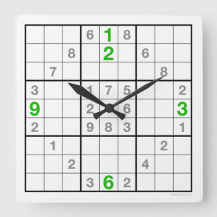 Relógio Sudoku com quebra-cabeça descarregável (ve
