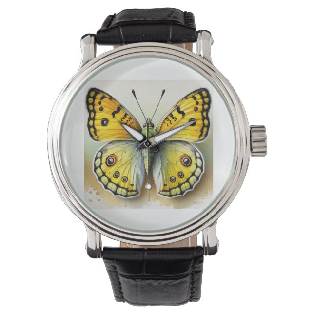 Relógio Sulfur Butterfly 091024IREF250 - Watercolor (Frente)