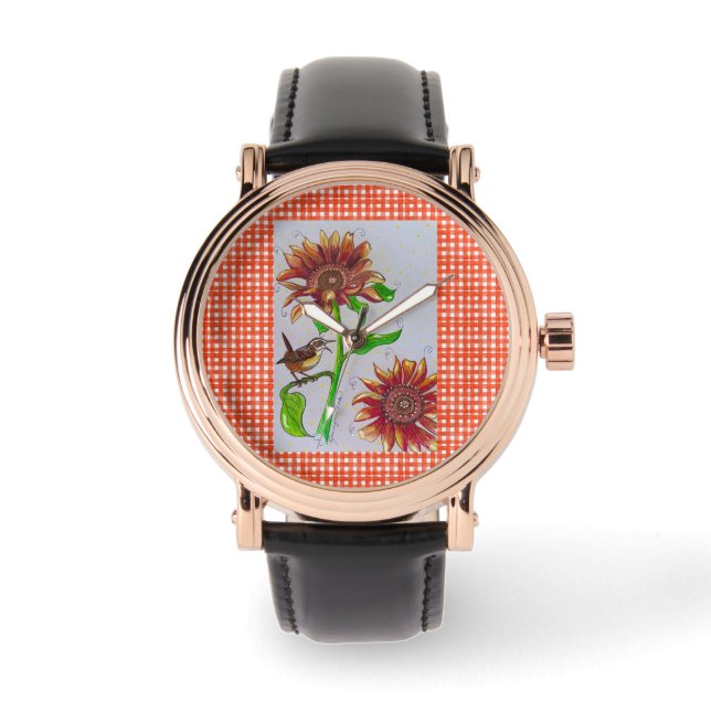Relógio Sunflower Wren Watch (Frente)