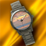 Relógio Sunset 1577<br><div class="desc">Pintura do "Sunset 1577" Collection Personalize na página do produto ou clique no botão "Personalizar" para obter mais opções de design. Design criou da minha pintura "Sunset 1577" capturando um belo pôr do sol de Puerto Vallarta em Bandera Bay, Puerto Vallarta, México. Produtos correspondentes disponíveis nesta coleção.</div>
