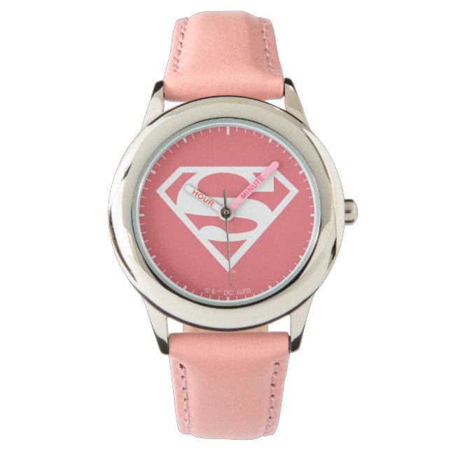 Relógio Supergirl Solid S-Shield (Frente)
