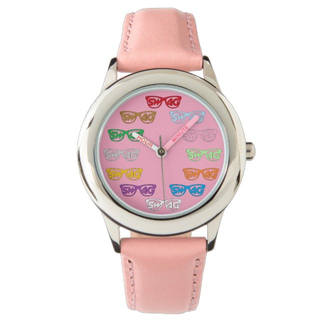Relógio Swag Watch (rosa) (Frente)