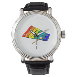 Relógio tambor gráfico xillo de metal de brinquedo