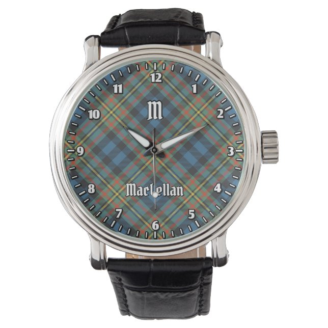 Relógio Tartan Antigo do Clã MacLellan (Frente)