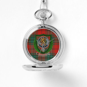 Relógio Tartan e Brasão do Clã Escocês Cumming
