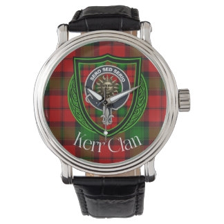 Relógio Tartan e Brasão do Clã Escocês Kerr