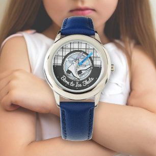 Relógio Tartan Moderno - Rapariga De Pé/Ice