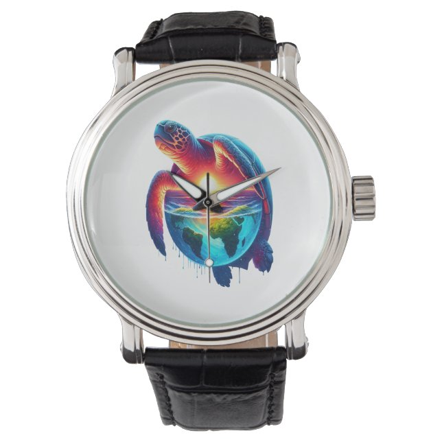 Relógio Tartaruga do Mar Sol (Frente)