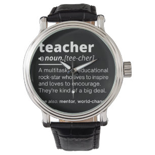 Relógio Teacher Definition - Funny Teaching School Teacher