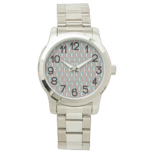 Relógio Teal e Cobre