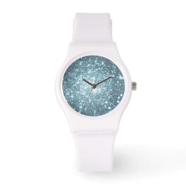 Relógio Tela de Estrela Azul de Gelo (Frente)