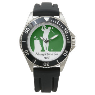 Relógio Tema do Golfe Masculino Masculino de Homens Divert