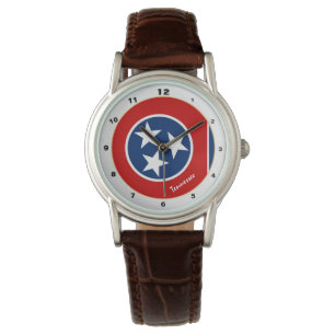 Relógio Tennessee Flag & Tennessee fashion USA /design