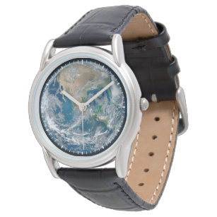 Relógio Terra De cheio Mostrando A América Do Norte E O Mé