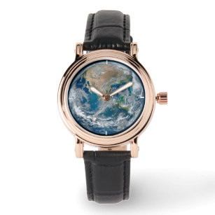 Relógio Terra De cheio Mostrando A América Do Norte E O Mé
