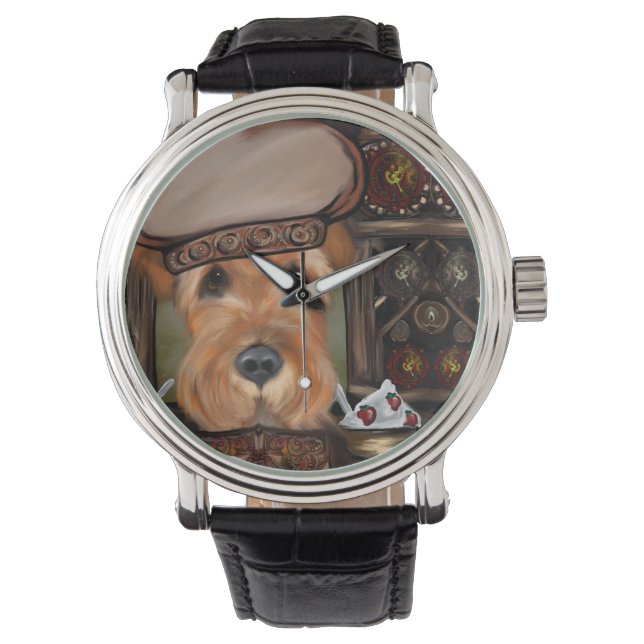 RELÓGIO TERRIER AIREDALE (Frente)