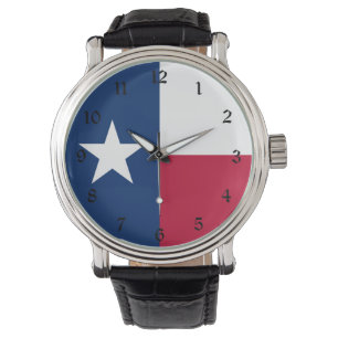 Relógio Texas Flag: Longhorns, O Estado das Estrelas do Te