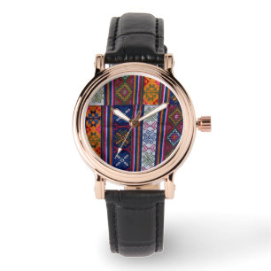 Relógio Têxtil do Butão