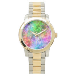 Relógio Textura amassada colorida