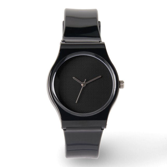 Relógio Textura Micro Tech Carbono Preto Escondido Elegant (Frente)