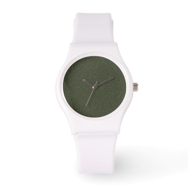 Relógio Texturizado Moss Green Watch - Rosto personalizáve (Frente)
