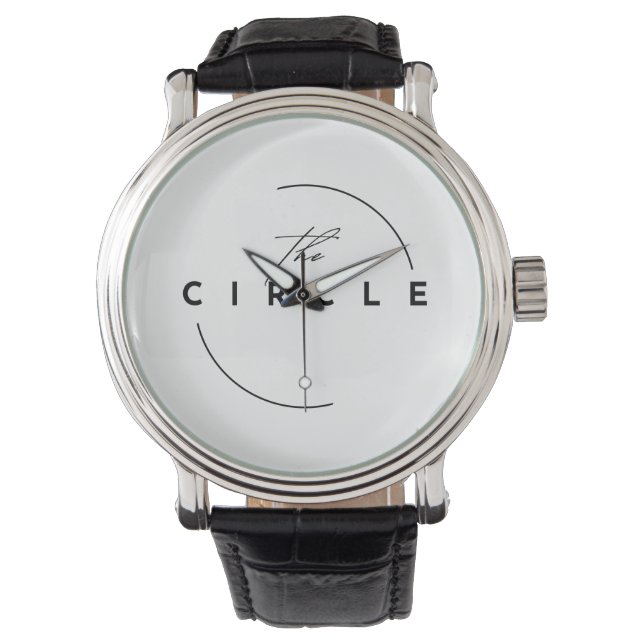 Relógio The Circle Minimalist Design Studio Modern Wrist W (Frente)