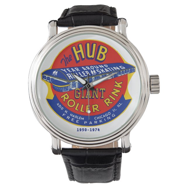 Relógio The Hub Roller Rink, Chicago/Norridge, IL (Frente)
