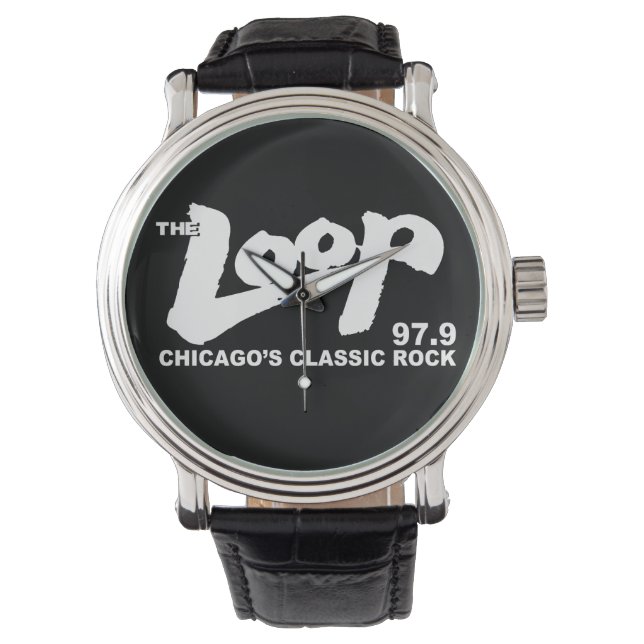 Relógio The Loop 97.9 FM Chicago's Classic Rock (Frente)