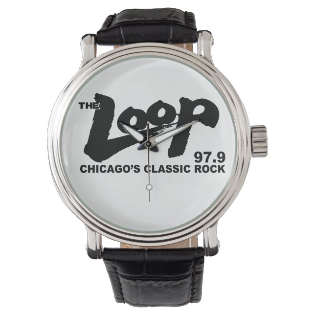 Relógio The Loop 97.9 FM Chicago's Classic Rock (Frente)