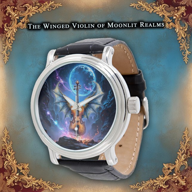Relógio The Winged Violin of Moonlit Realms (Criador carregado)