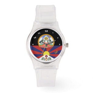 Relógio Tibetano Flag Watch, Tibete, moda/budismo
