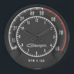 Relógio Tic-Toc-Tach Do Carregador<br><div class="desc">Se você tem um Rally Dash no seu carro... . por que não tem no seu escritório ou garagem também?</div>