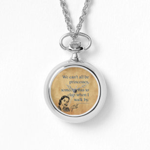 Relógio Tinta de 50 engraçada da Princesa SlipperyJoe