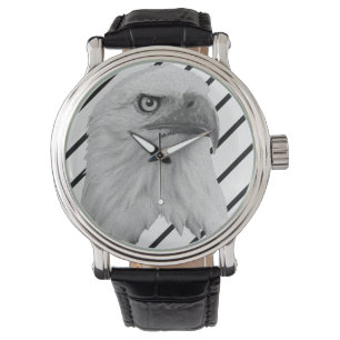 Relógio Tinta De Óleo Com Face De Águia Cálida,