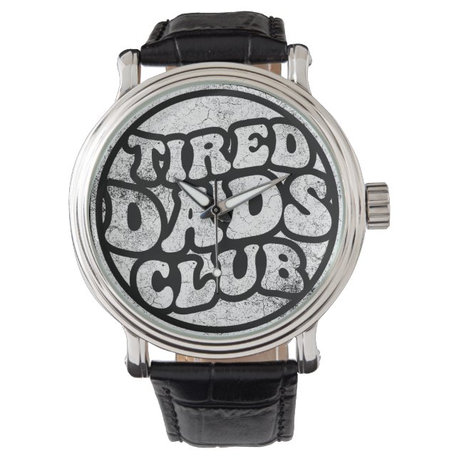 Relógio Tired Pais Club Funny (Frente)