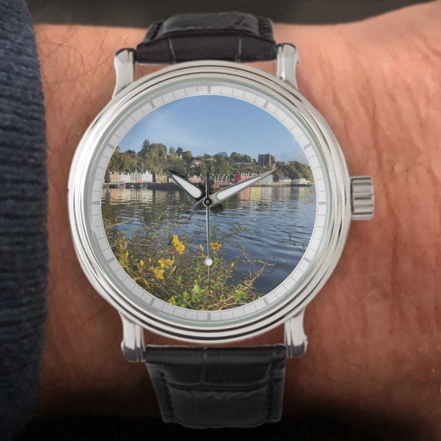 Relógio Tobermory na ilha de Mull, Escócia (Criador carregado)