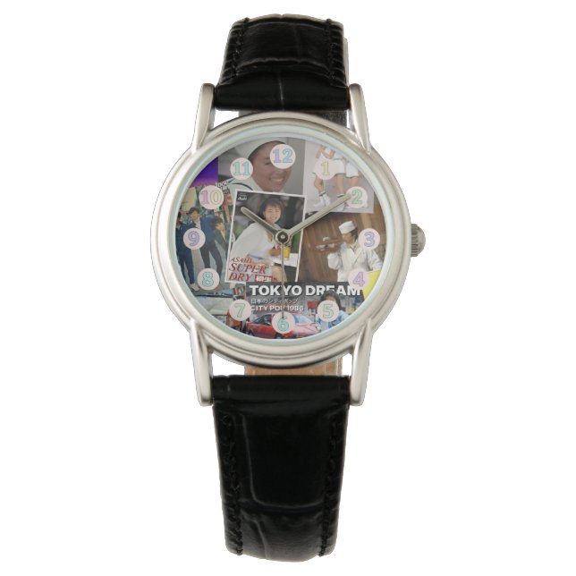 Relógio Tokyo Dream Collage Watch – Retro 80s Japan Aesthe (Frente)