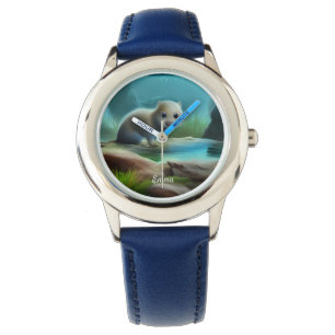 Relógio Torre de bebê em lago - personalizável