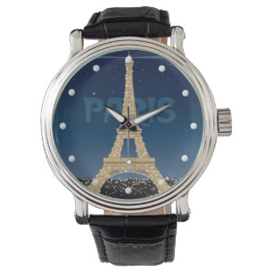 Relógio Torre Eiffel Torre Sparkle Wrist Watch