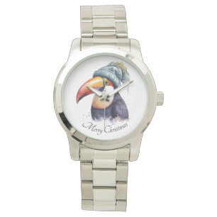 Relógio Toucan Winter Vibes, personalizado