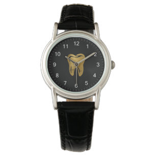 Relógio Trendst Dentist Professional Dental Black Dourado