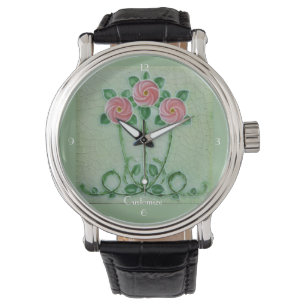 Relógio Três Rosas Rosa Thunder_Cove