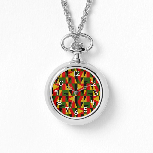 Relógio Triângulos - História Preta (Frente)