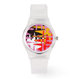 Relógio Tribal Watch Modern 4 Nações Art Wrist Watch