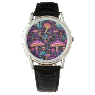 Relógio Trippy Retro Mushroom Watch