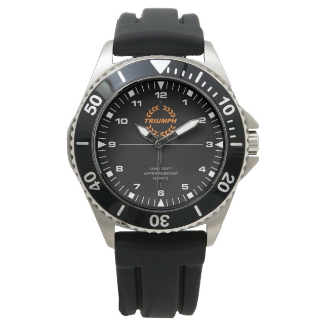 Relógio Triumph Laurel Wreath - Orange - Divers Watch. Wat (Frente)