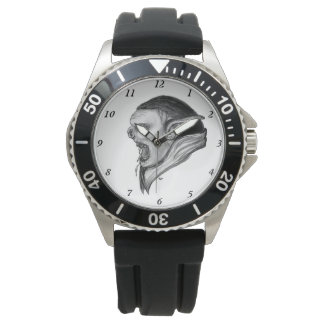 Relógio Troll preto e branco