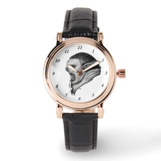 Relógio Troll preto e branco