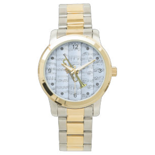 Relógio Trompete~Música em Folha Rolada~Fundo de Tonalidad