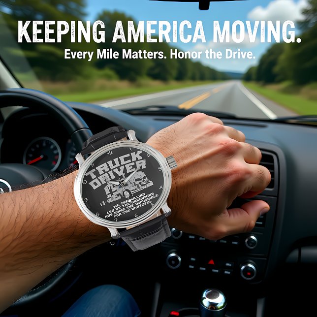 Relógio Truck Driver: Willing, Doing the Impossible (Criador carregado)